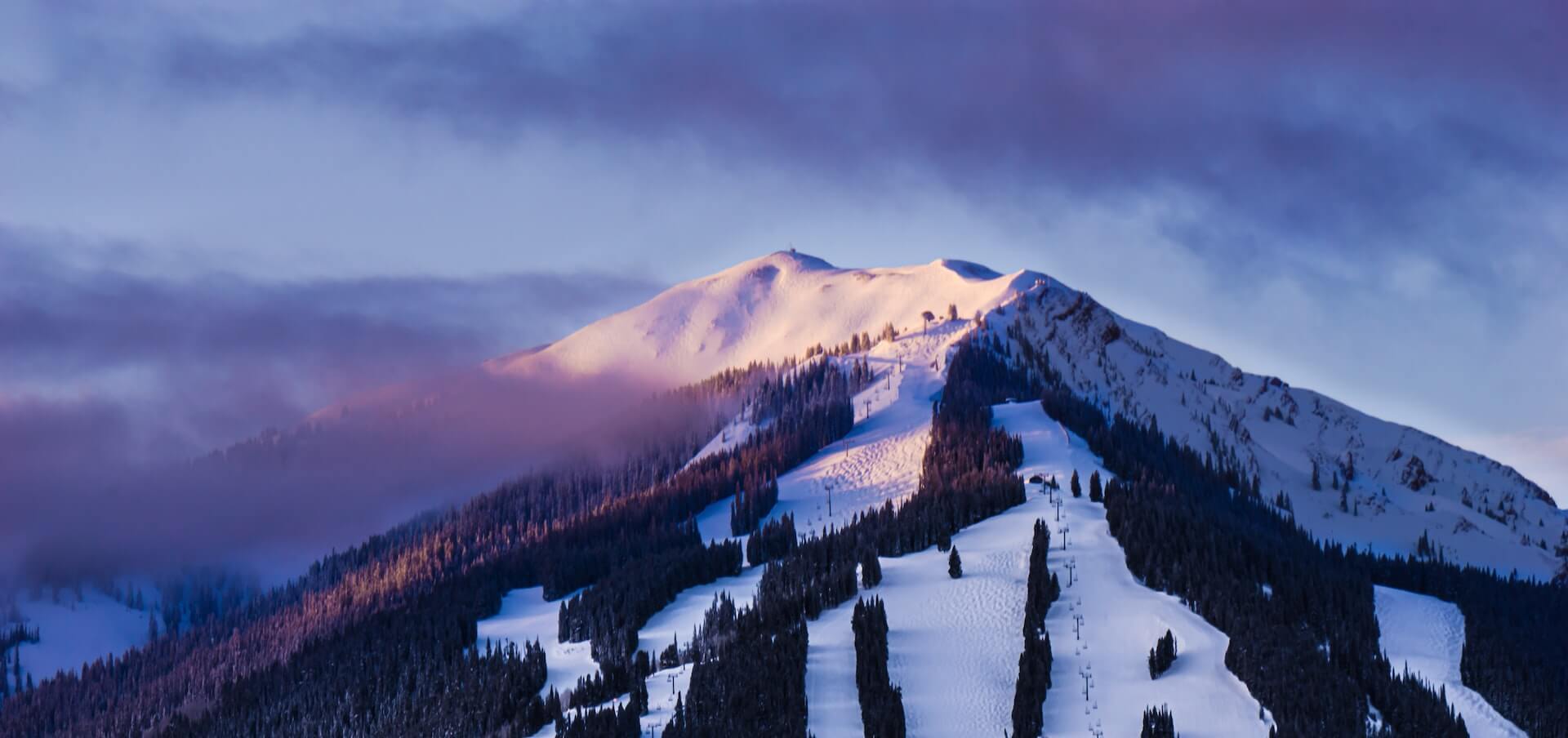 Uphill skiing in the Aspen mountains
