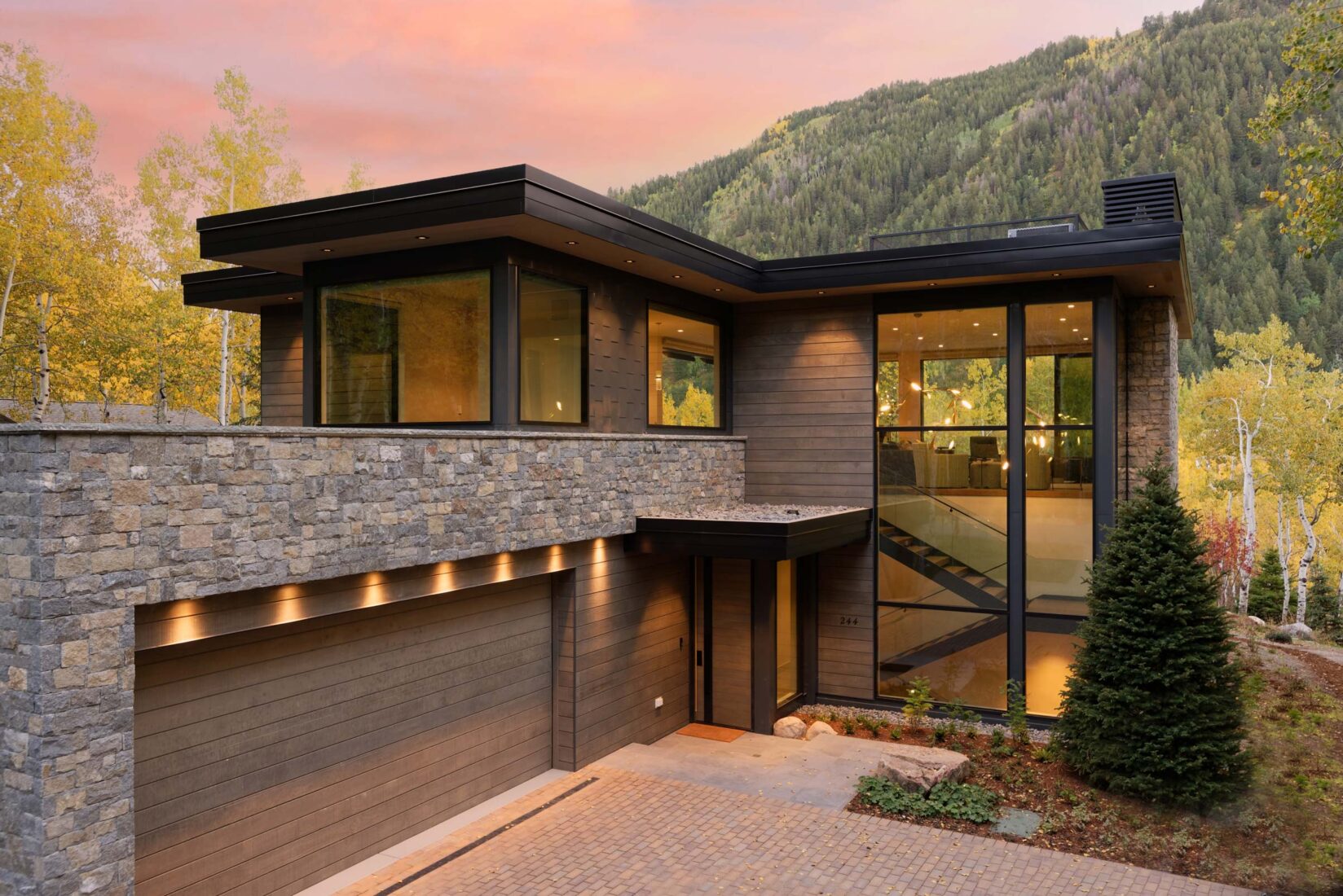 Modern Aspen luxury vacation rental home exterior