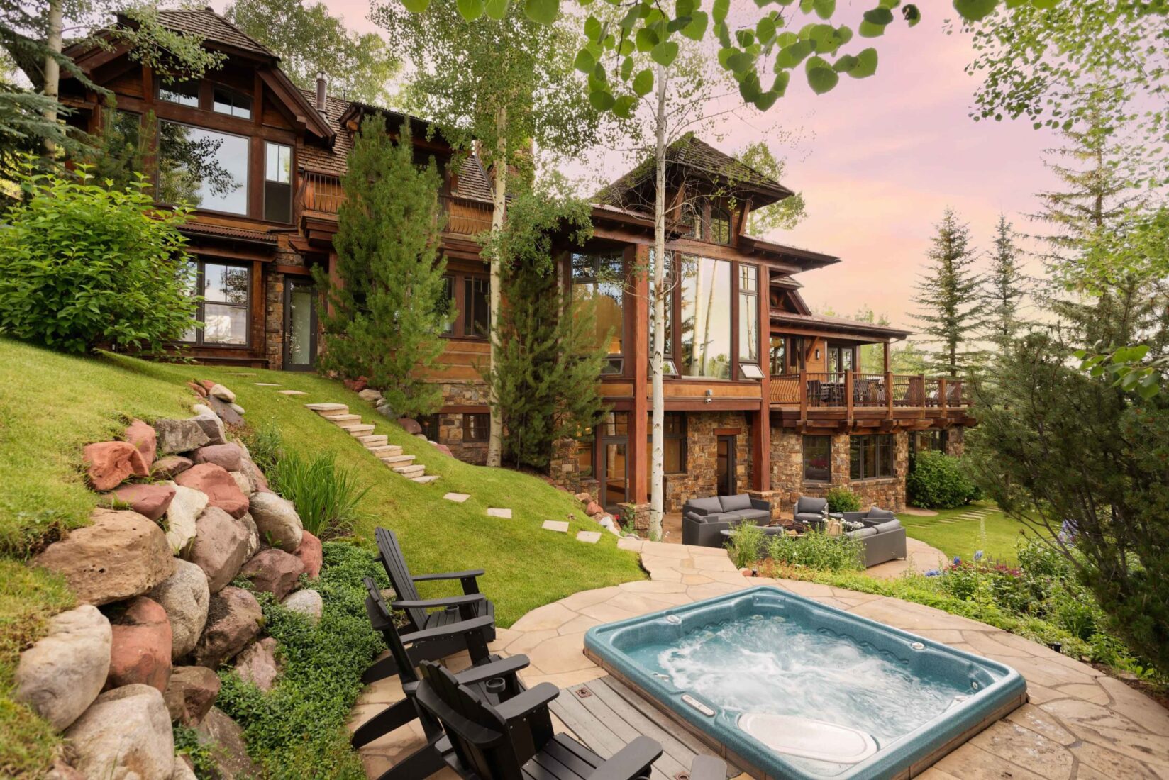 Snowmass vacation rental with hot tub