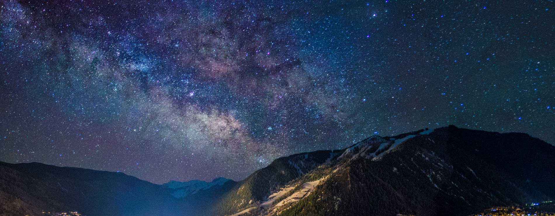 Night sky over Highlands during Spring
